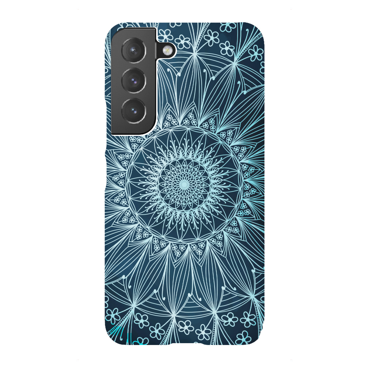 "Blue floral mandala"für Samsung Galaxy - Premium-Case Handyhülle artboxONE