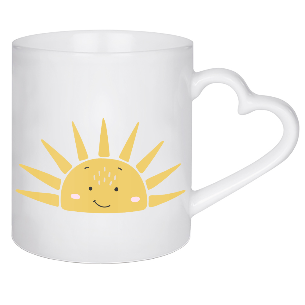 Herztasse "Süße Sonne mit Augen" artboxONE - Tiere,Abstrakt