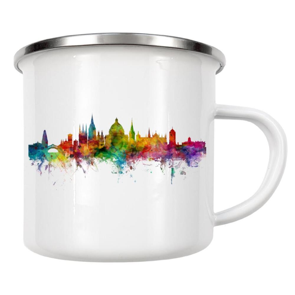 Emaille Tasse "Oxford England Skyline" artboxONE - Städte,Reise