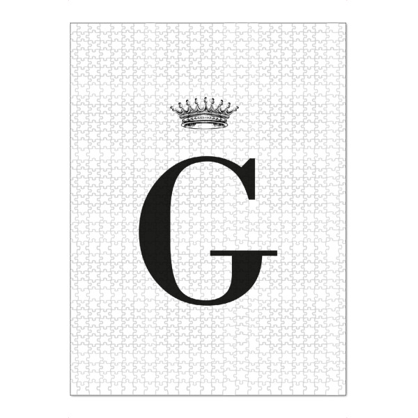 Puzzle Ravensburger "G Queen" artboxONE - Schwarzweiß,Buchstaben,Buchstaben / G