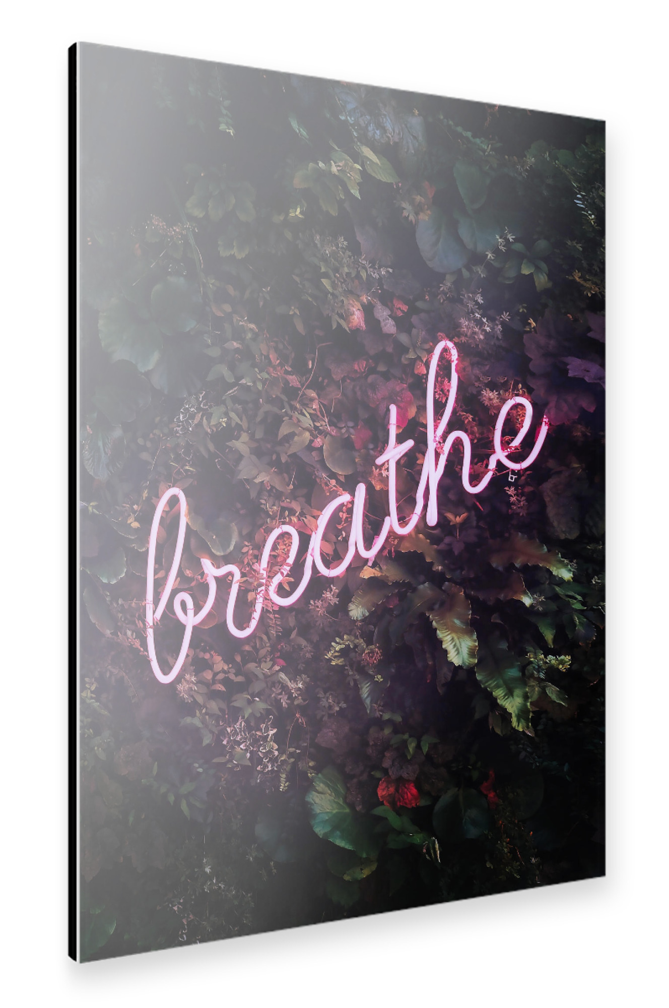 Alu-Dibond "Neon Breathe" 75x50 cm artboxONE