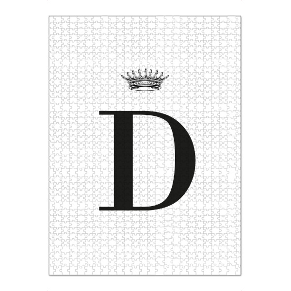 Puzzle Ravensburger "D Queen" artboxONE - Schwarzweiß,Buchstaben,Buchstaben / D