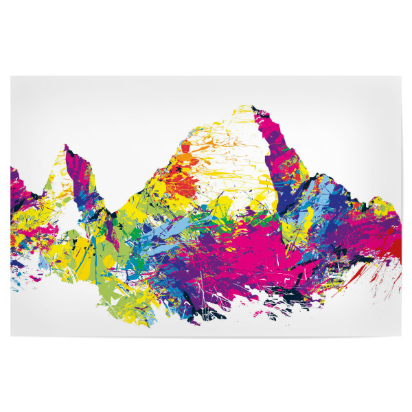 Poster "Mount Whitney USA mountainsplash" artboxONE - Natur,Reise,Abstrakt