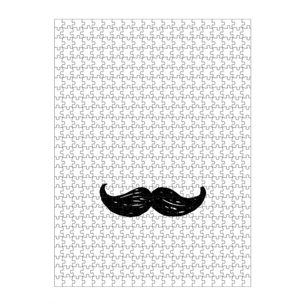 Puzzle Ravensburger "Mustache - part of a set" artboxONE - Schwarzweiß,Fashion,Für Papa,Männer