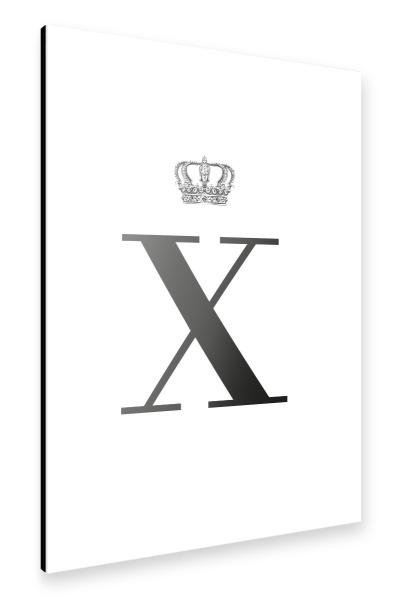 Alu-Dibond "X King" 30x20 cm artboxONE