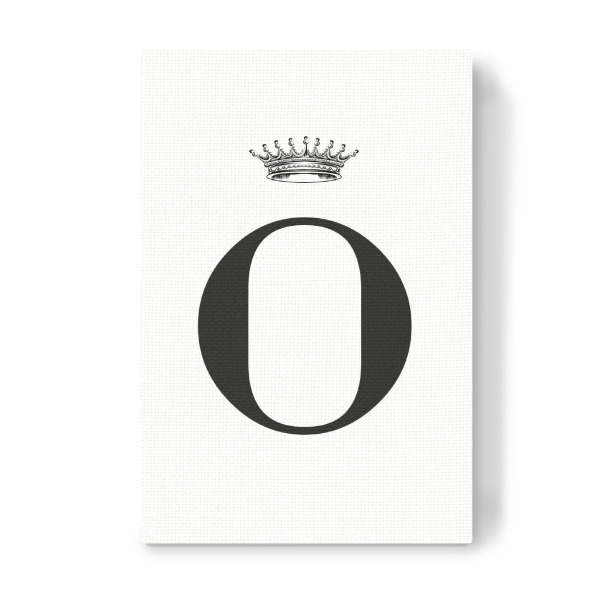 Leinwandbild "O Queen" artboxONE - Schwarzweiß,Buchstaben,Buchstaben / O