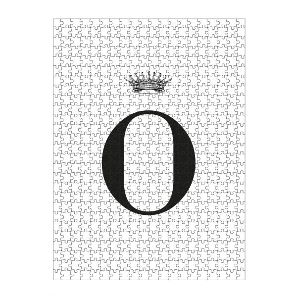 artboxONE Puzzle "O Queen" artboxONE - Schwarzweiß,Buchstaben,Buchstaben / O