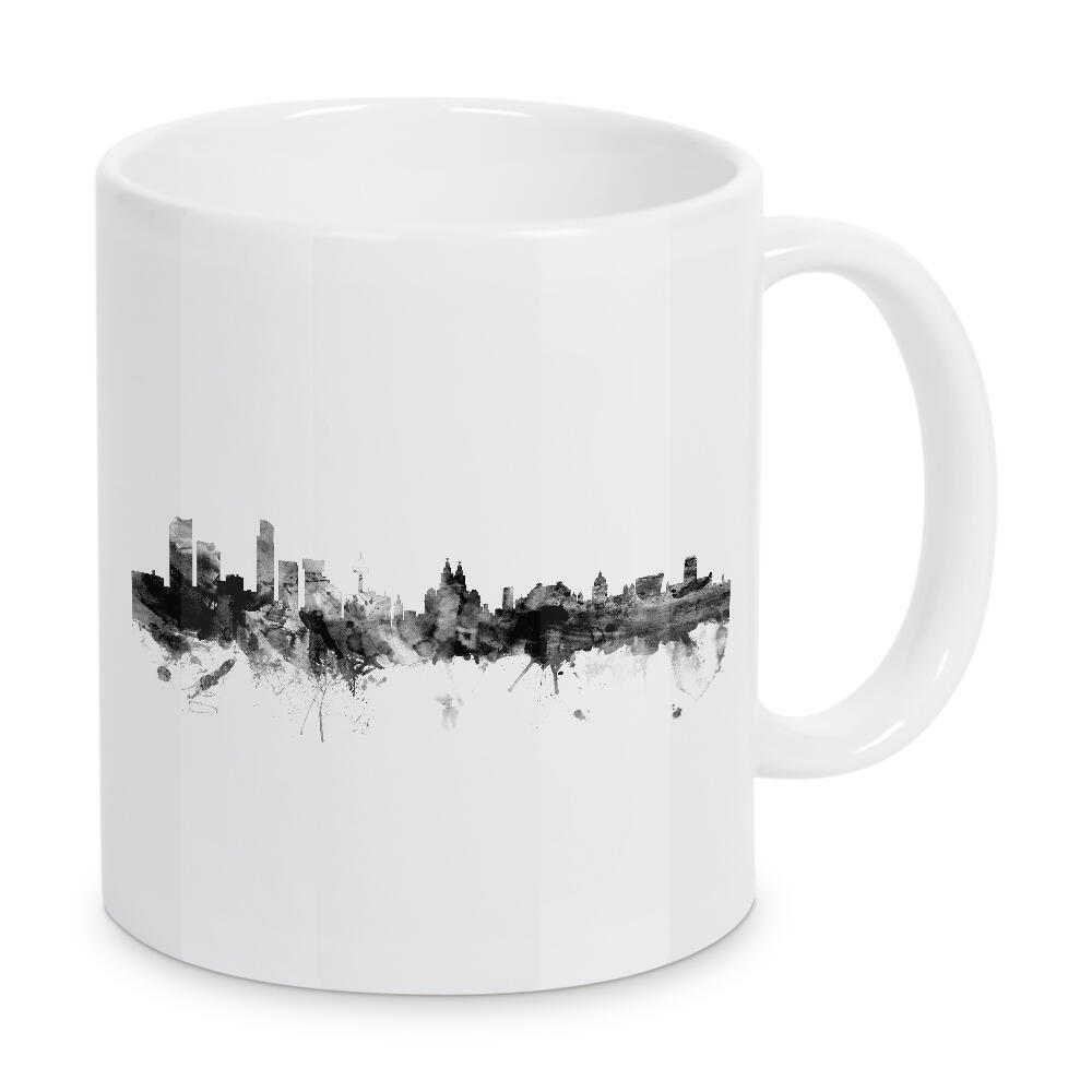 Tasse "Liverpool England Skyline 3" artboxONE - Städte,Reise,Schwarzweiß