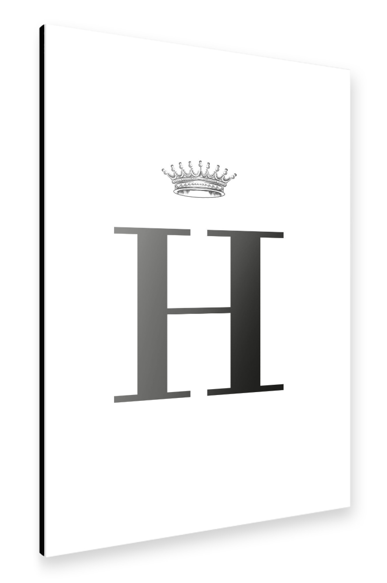 Alu-Dibond "H Queen" 30x20 cm artboxONE