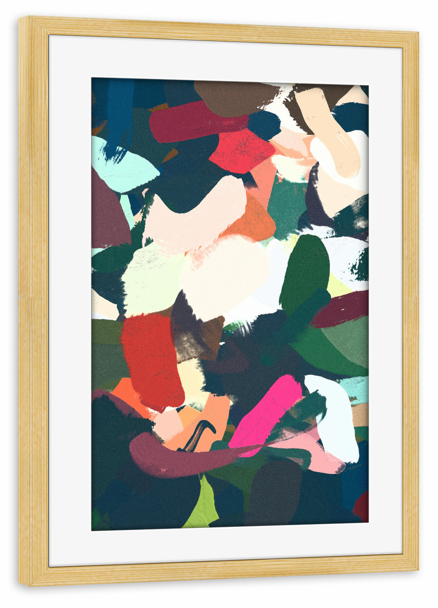 Poster mit Rahmen kiefer "Brunch at Ti Amo's" artboxONE - Abstrakt