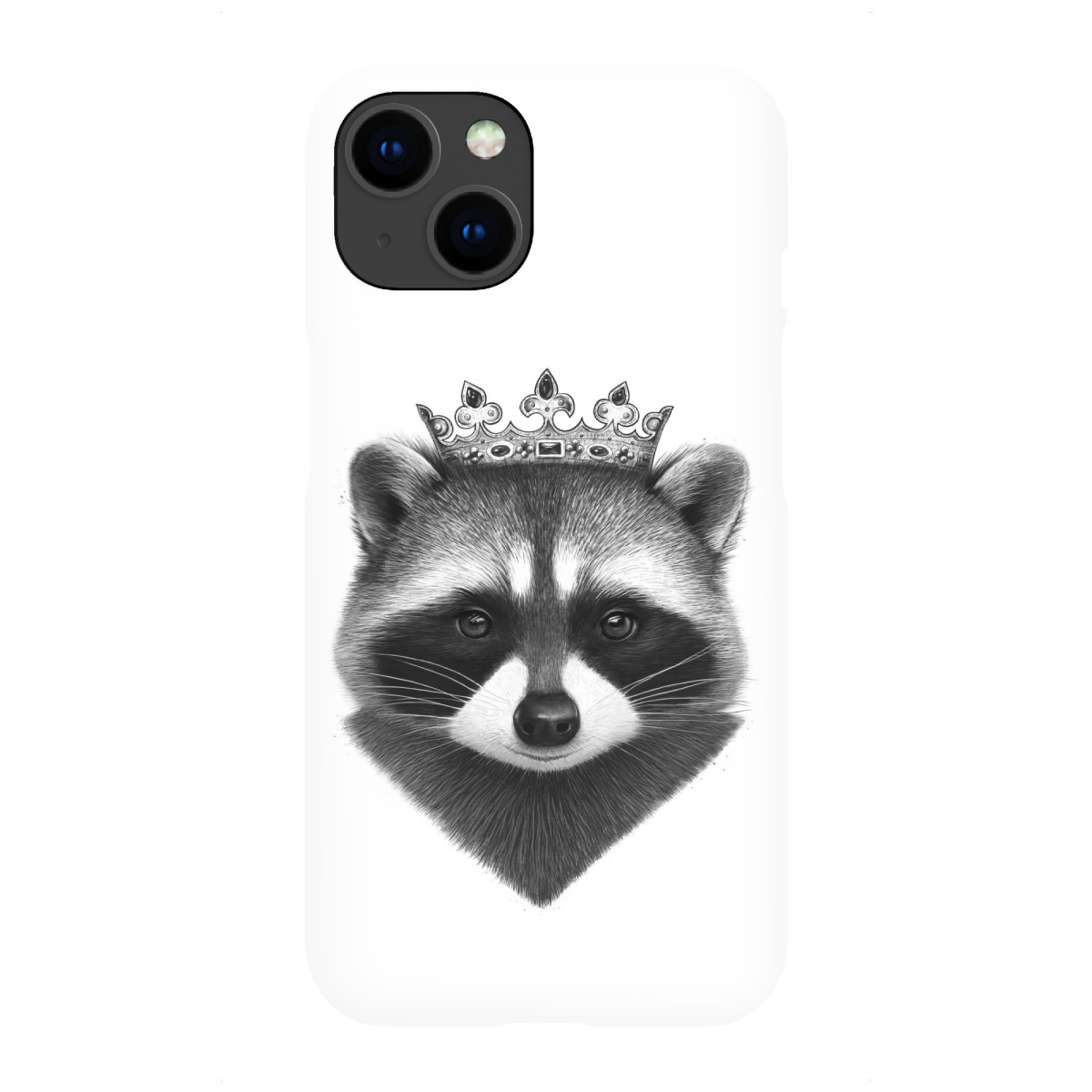 "King raccoon"für iPhone - Premium-Case Handyhülle artboxONE