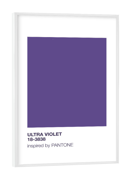 Poster mit weißem Rahmen "Ultra Violet" artboxONE - Abstrakt,Fashion,Ultraviolet