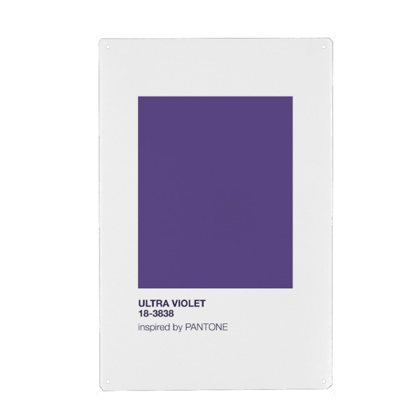 Holzbild "Ultra Violet" artboxONE - Abstrakt,Fashion,Ultraviolet - Ultra violet,Ultraviolett,Lila,Spruch,Purple,Farbe,Color,Colour,Pantone,Trend