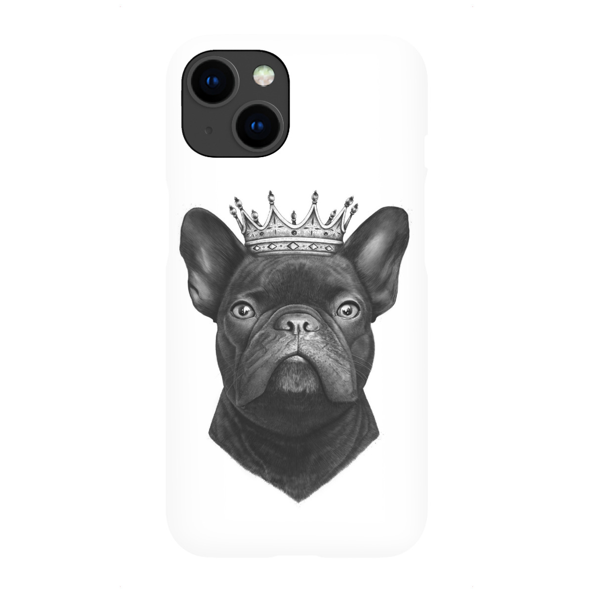 "King french bulldog"für iPhone - Premium-Case Handyhülle artboxONE