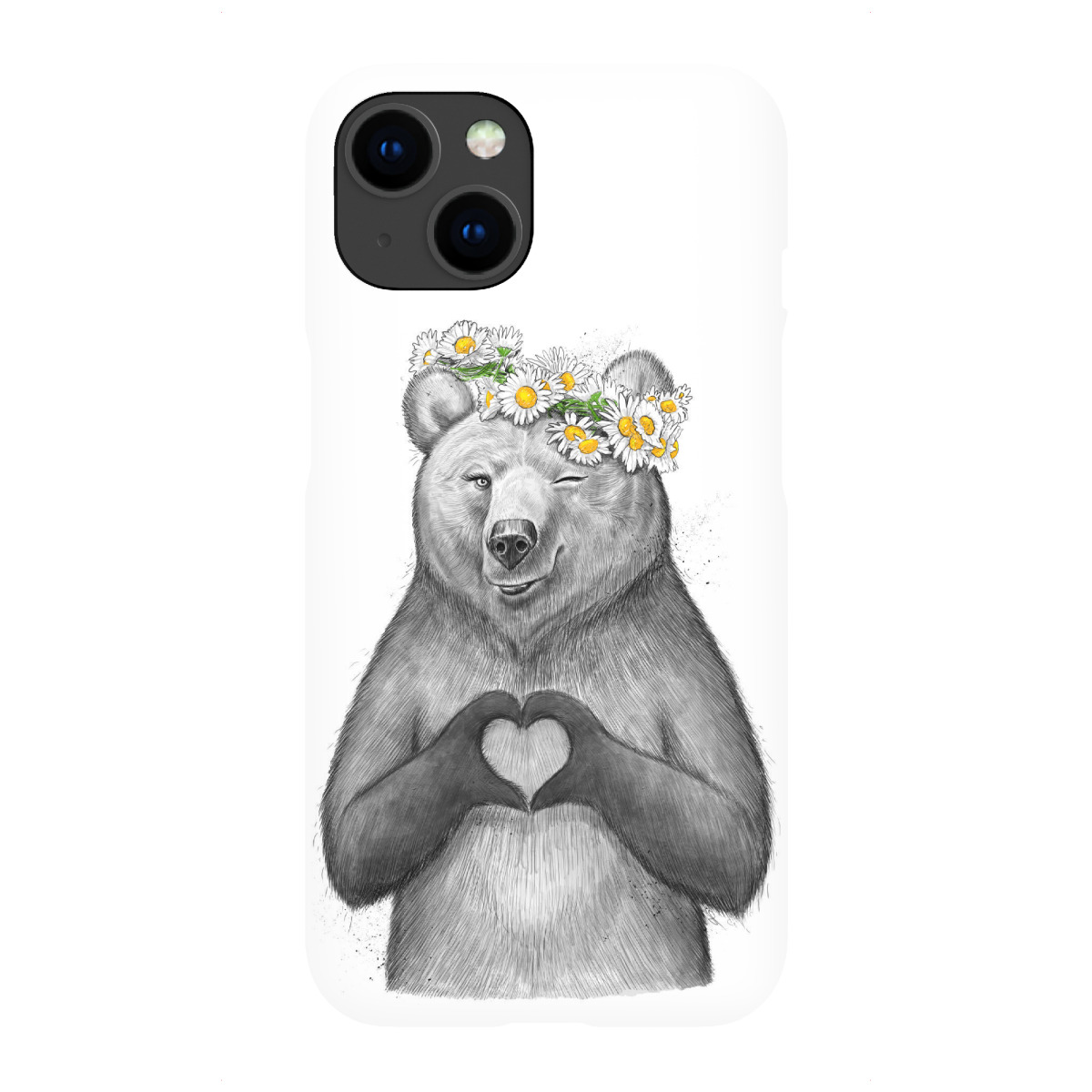 iPhone "Girl bear with heart" Premium-Case Handyhülle artboxONE