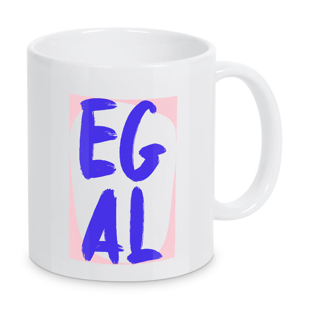 Tasse "Egal - Rosablau" artboxONE - Typografie,Abstrakt,Lustig