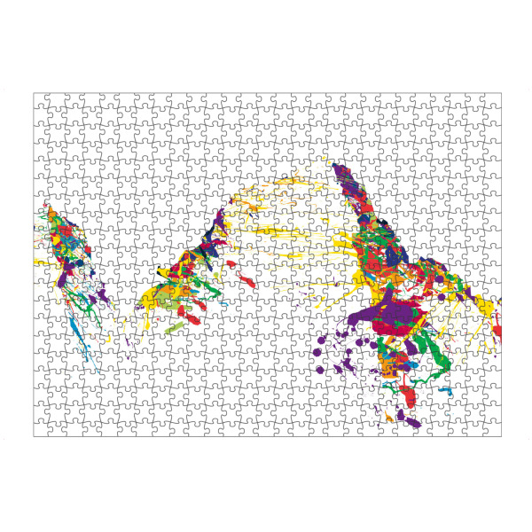 Puzzle Ravensburger "Mount Whitney mountainsplash two" artboxONE - Natur,Reise,Abstrakt