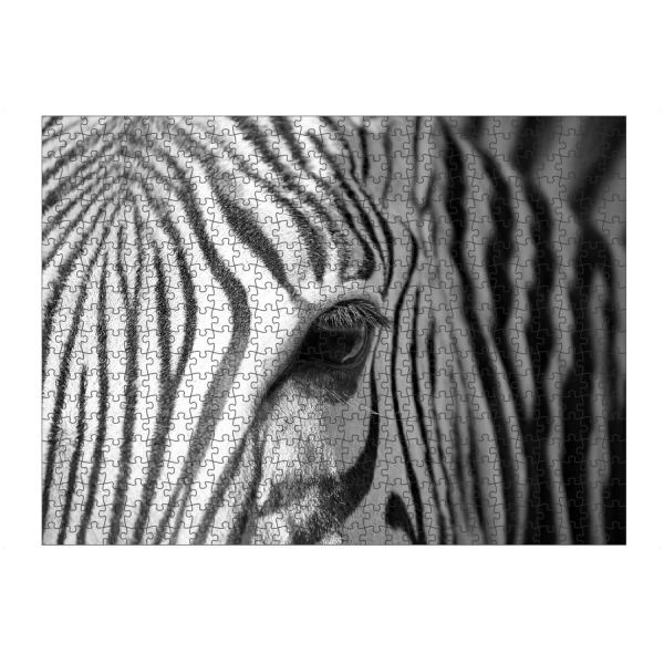 artboxONE Puzzle "Zebra Streifen" artboxONE - Tiere,Schwarzweiß,Reise / Afrika