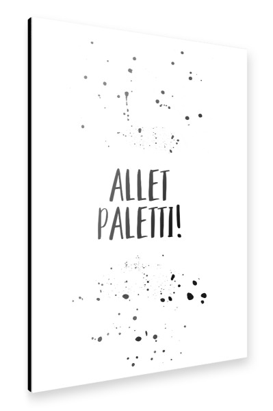 Alu-Dibond "Berliner Schnauze ALLET PALETTI" 30x20 cm artboxONE