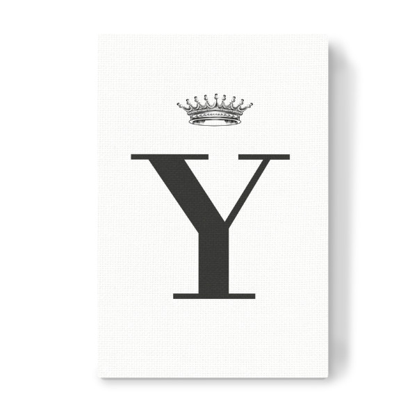 Leinwandbild "Y Queen" artboxONE - Schwarzweiß,Buchstaben,Buchstaben / Y