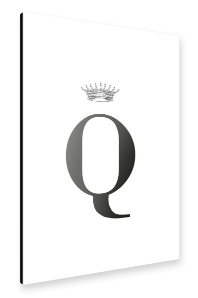Alu-Dibond "Q Queen" 30x20 cm artboxONE