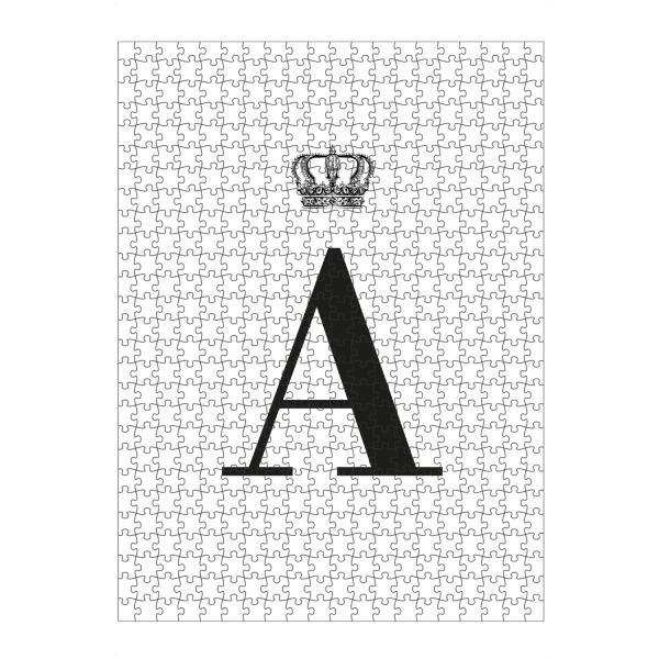 Puzzle Ravensburger "A King" artboxONE - Schwarzweiß,Buchstaben,Buchstaben / A