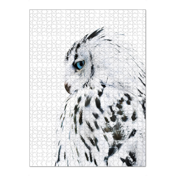 Puzzle Ravensburger "White Owl" artboxONE - Natur,Tiere,Schwarzweiß