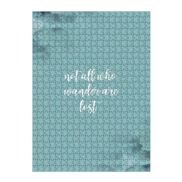 artboxONE Puzzle "NOT ALL WHO WANDER ARE LOST" artboxONE - Typografie,Reise