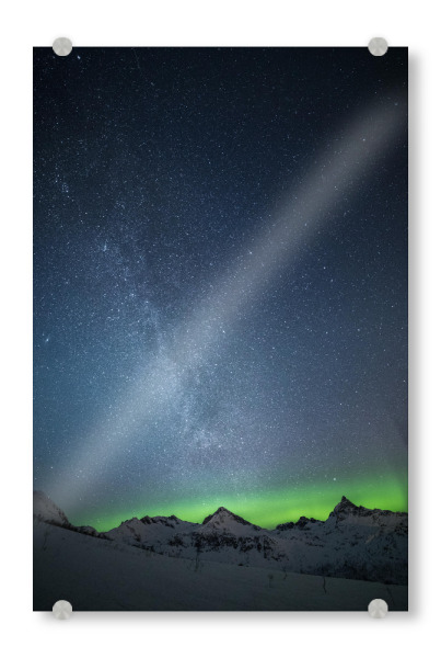 Acrylglasbild "Arctic Milky Way" artboxONE - Natur,Galaxy