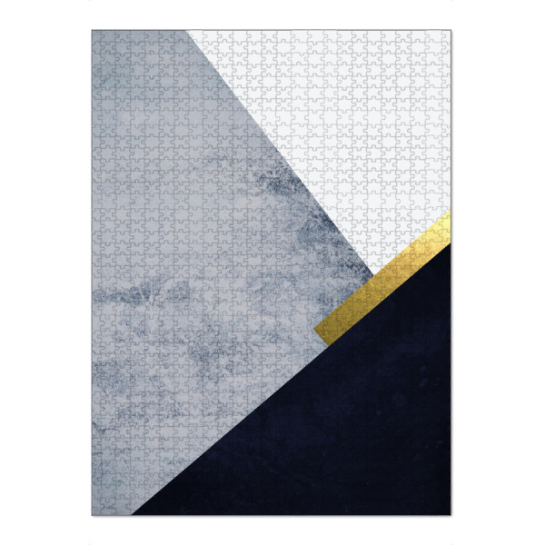 Puzzle Ravensburger "Scandi Blue Mountains One" artboxONE - Geometrie