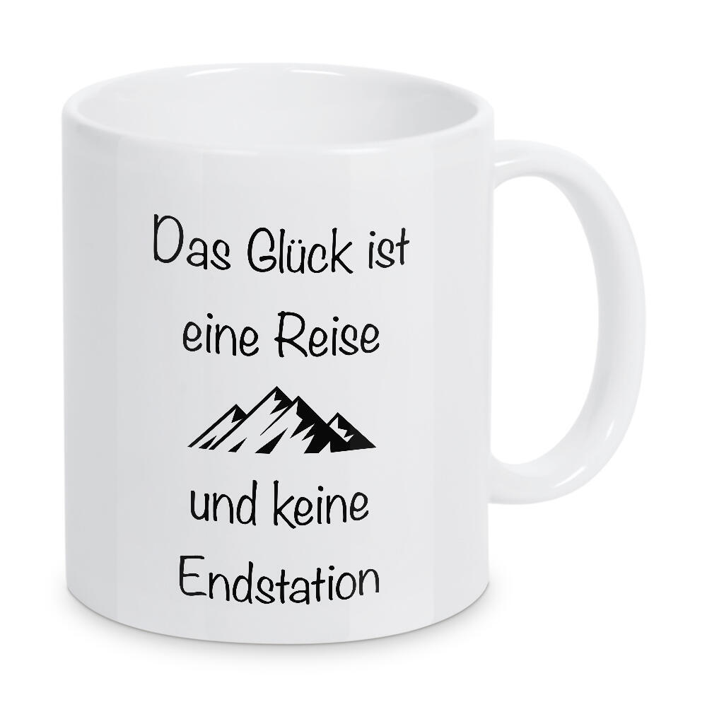 Tasse "Das Glück" artboxONE - Typografie,Reise