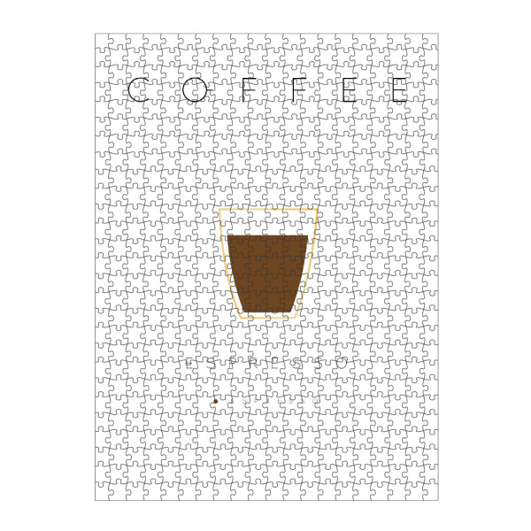 artboxONE Puzzle "Coffee espresso white" artboxONE - Essen & Trinken