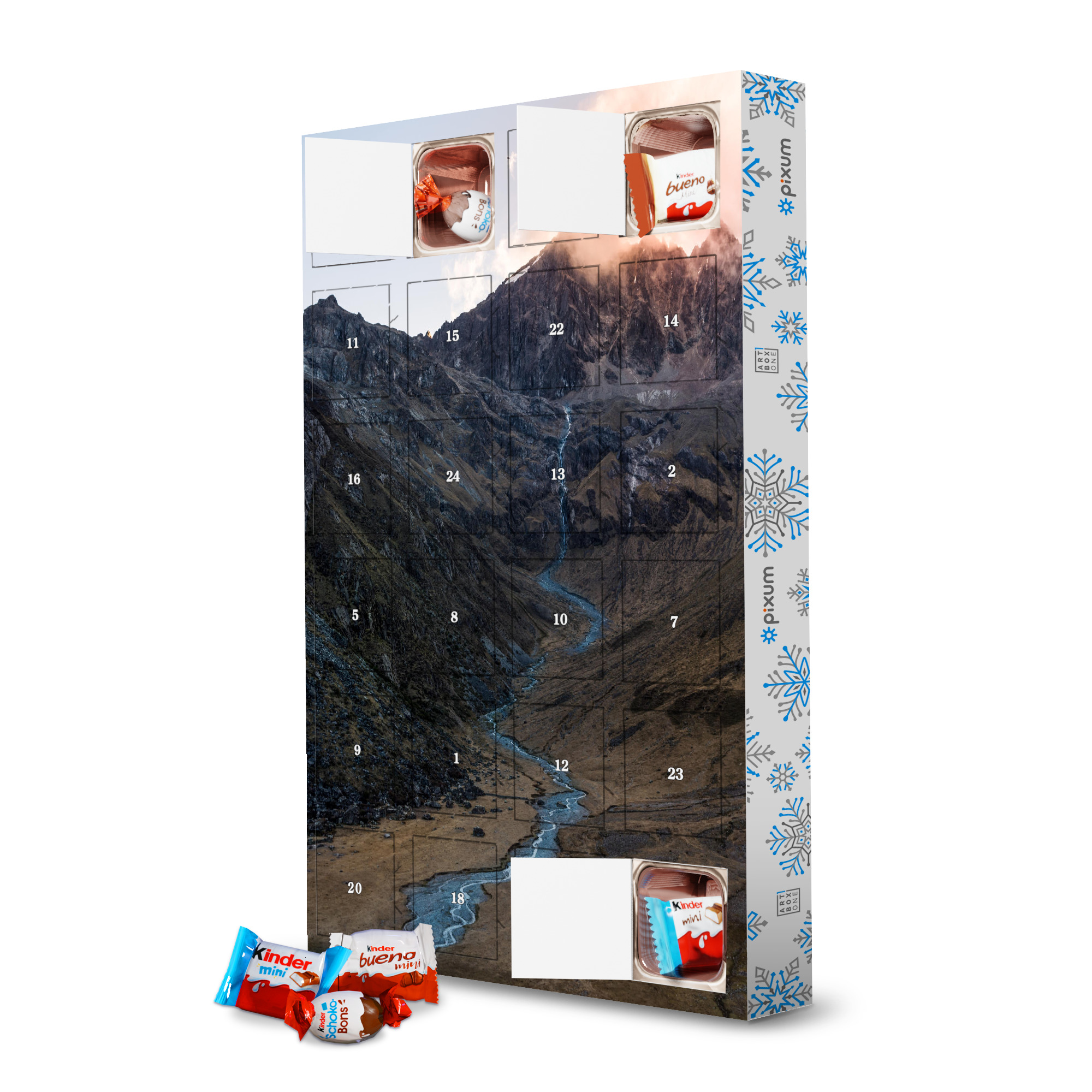 Adventskalender mit Produkten von Kinder Der Weg zum Feuer artboxONE Adventskalender Natur
