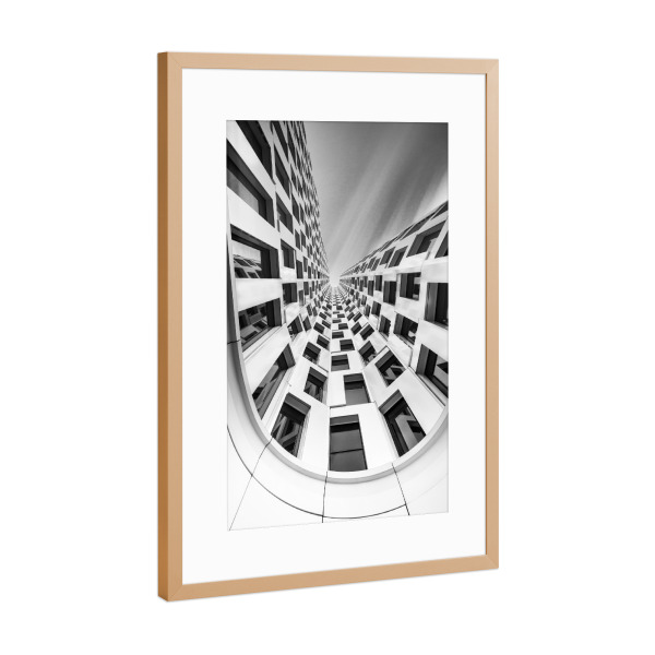 Poster mit Rahmen Kupfer "Structure!" artboxONE - Städte / Berlin,Schwarzweiß,Architektur