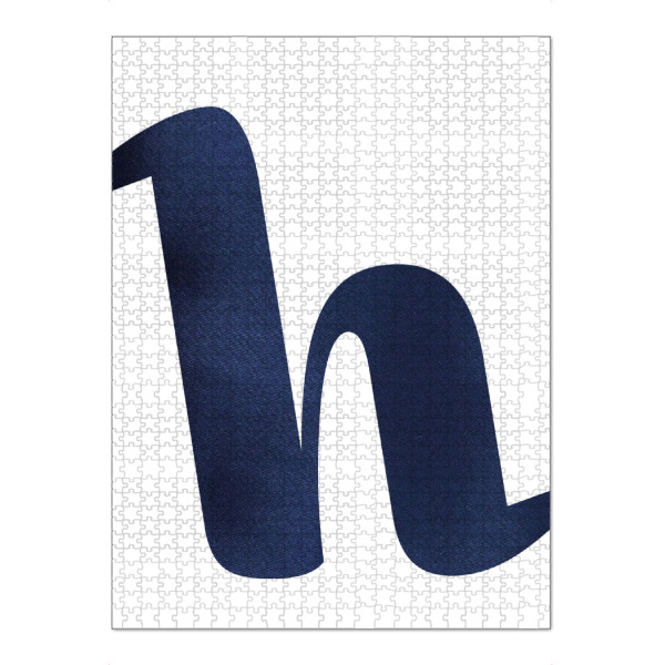Puzzle Ravensburger "Navyblauer Buchstabe H" artboxONE - Abstrakt