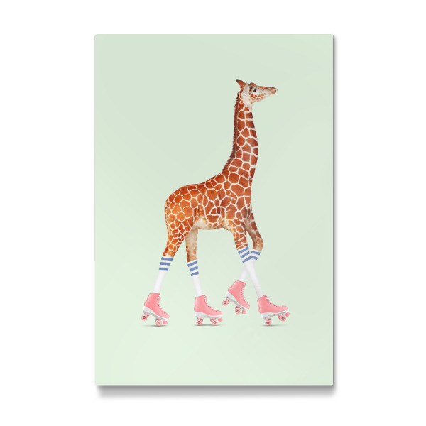 Galerie-Print "ROLLERSKATING GIRAFFE" 30x20 cm artboxONE