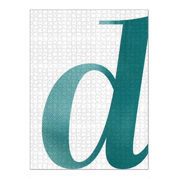 Puzzle Ravensburger "Mintfarbender D-Buchstabe" artboxONE - Abstrakt