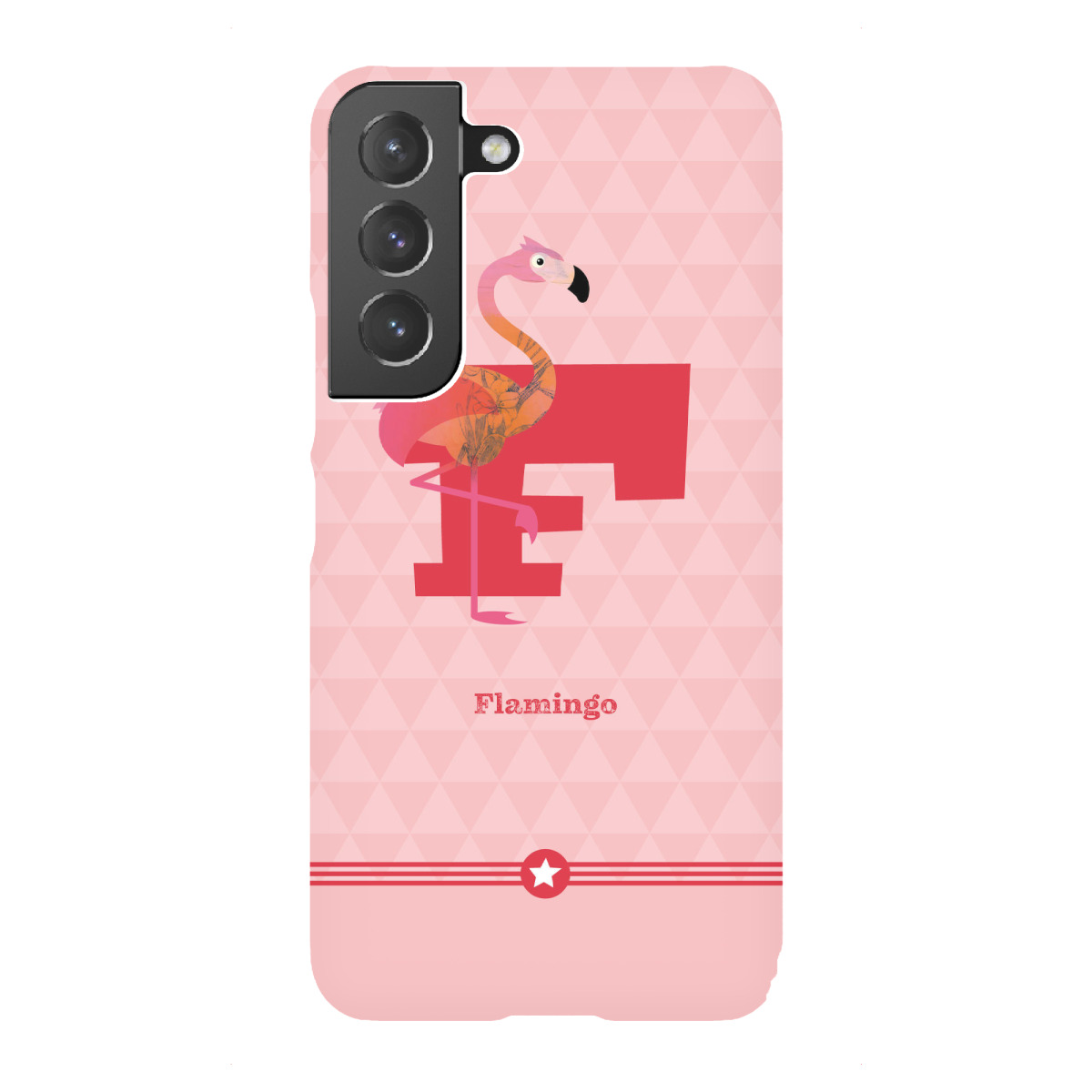 Samsung Galaxy "F wie Flamingo" Premium-Case Handyhülle artboxONE