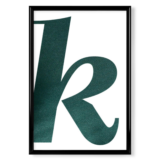 Forestgreen Buchstabe K