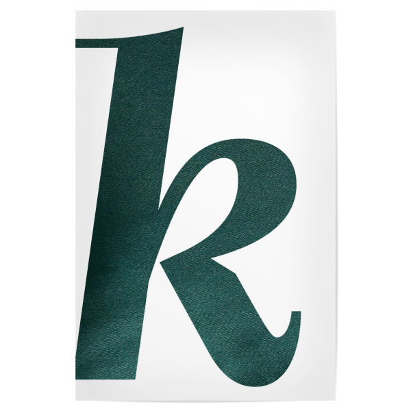 Poster 30x20 cm "Forestgreen Buchstabe K" artboxONE - Abstrakt