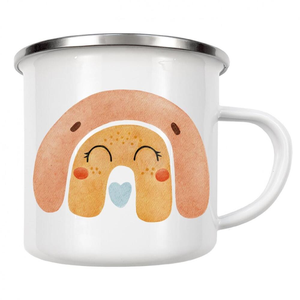 Emaille Tasse "Regenbogen-Design-Aquarell" artboxONE - Für Kinder,Abstrakt