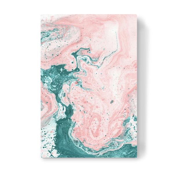 Leinwandbild "Abstract Teal Pink" artboxONE - Abstrakt - Marble,Marmor
