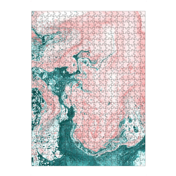 artboxONE Puzzle "Abstract Teal Pink" artboxONE - Abstrakt - Marble,Marmor - Bild marble