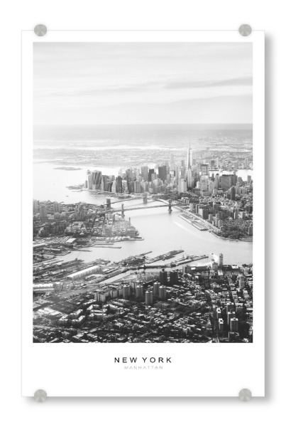 Acrylglasbild "New York, United State" artboxONE - Städte,Städte / New York,Reise,Schwarzweiß,Architektur,Reise / Länder