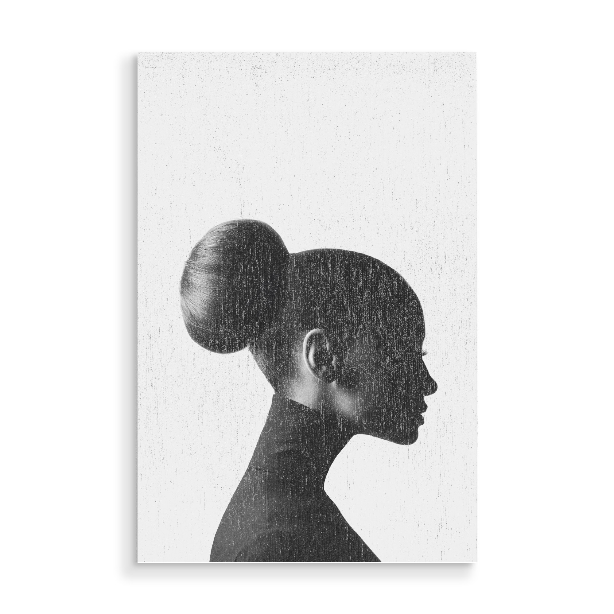 Holzbild "A Side of Woman" artboxONE - Menschen,Schwarzweiß,Fashion - Fashion,Woman,Girl,Mädchen,Frau
