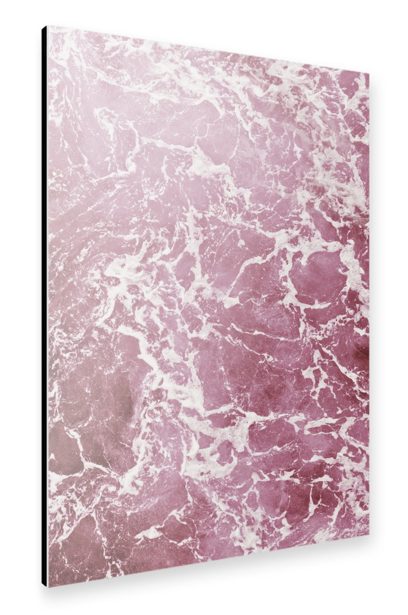 Alu-Dibond "Abstract Pink Ocean Surface" 75x50 cm artboxONE