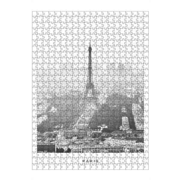 Puzzle Ravensburger "Eiffel Tower, Paris" artboxONE - Städte,Reise,Schwarzweiß,Architektur,Städte / Paris,Reise / Länder