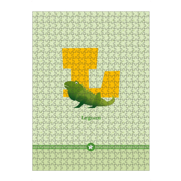 Puzzle Ravensburger "L wie Leguan" artboxONE - Für Kinder,Buchstaben,Buchstaben / L