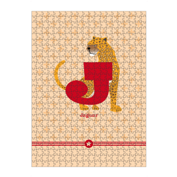 Puzzle Ravensburger "J wie Jaguar" artboxONE - Für Kinder,Buchstaben,Buchstaben / J