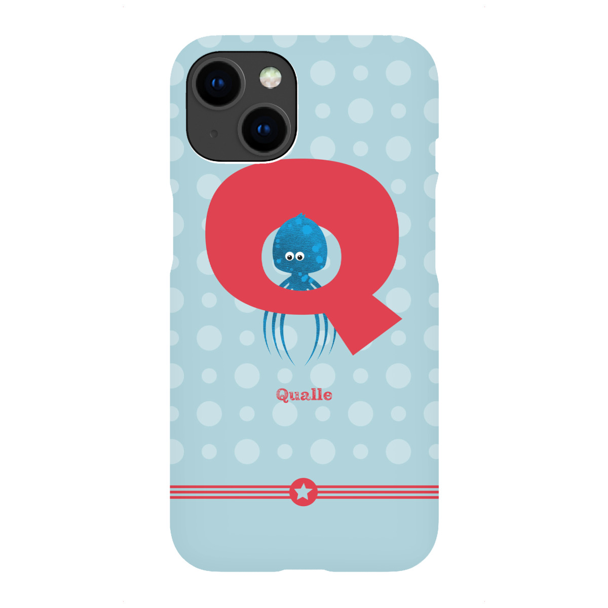 iPhone "Q wie Qualle" Premium-Case Handyhülle artboxONE